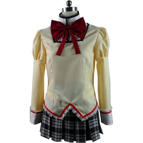2020 Puella Magi Madoka Magica Kaname Madoka Akemi Homura School Uniform Dress Anime Cosplay Costumes