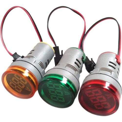 35% Hot Sales!!! Amperemeter AC220V 22mm Digital Display Current Monitor Signal Lamp Ammeter Electrical Supplies for Automobiles
