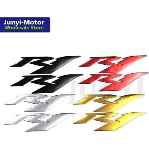 3D Motorcycle Logo Sticker For Yamaha YZF R1 YZFR1 YZF1000 R1 2000 2001 2003 2004 2005 2007 2008 2015 Badge Emblem Decal Racing