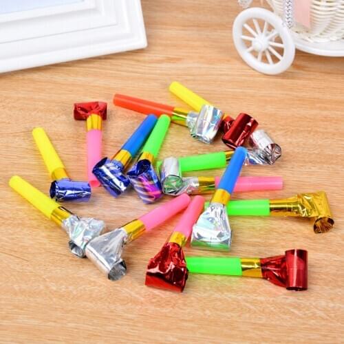 50pcs Kids Small Gifts Toys Blowouts Celebration Activities Cheerleading Noise Maker Whistles Funny Prop Party Favors Speaker