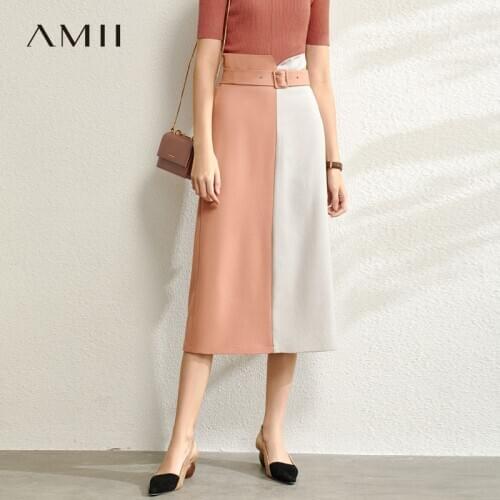 Женские юбки миди Amii China At AliExpress