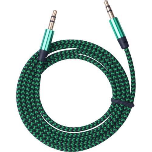 Aux Cable 3.5mm Jack Stereo Audio Cable Male to Male Kabel Gold Plug Car Aux Cord for iphone Samsung Xiaomi Smartphone