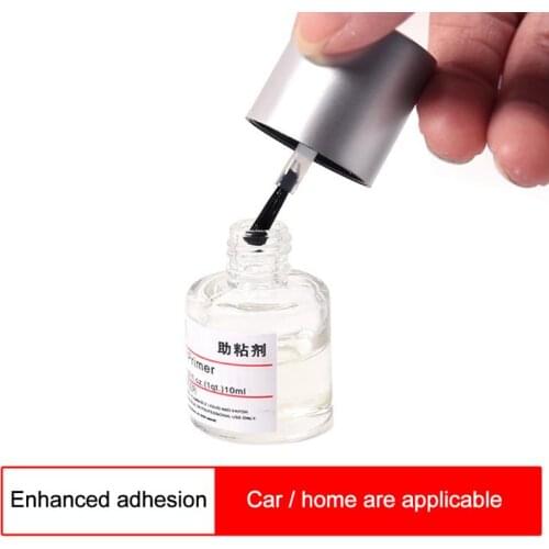 Car Foam Tape Primer, Double-sided Adhesive Adhesion Promoter, Color Changing Film, Bright Strip, Strong Tackifier, Bottled 10ML