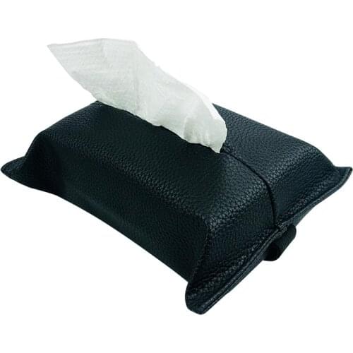 Car Tissue Box Towel Sets Car Sun Visor PU Leather Tissue Box Holder For Mazda 2 3 5 6 CX5 CX7 CX9 Atenza Axela Auto Accessories