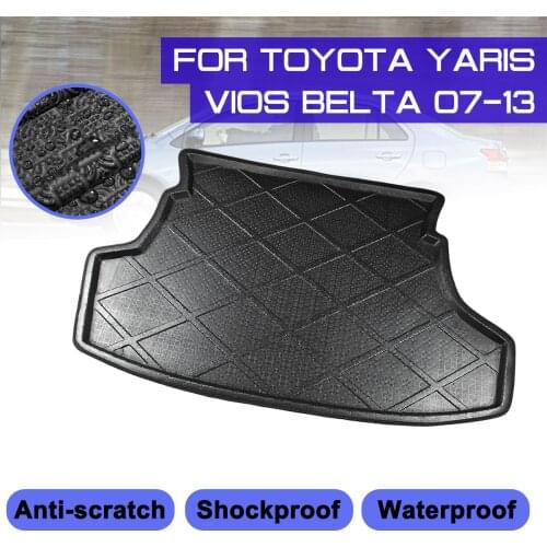 Car Rear Trunk Anti-mud Cover Carpet For Toyota Yaris Vios Belta 2007 2008 2009 2010-2013 Floor Mat