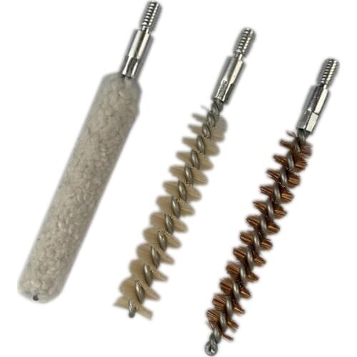 3Pcs/set Tactical Gun Cleaning Brush Airsoft Pistol Rifle Cleaner For 7.62/9mm Cleaning Tool