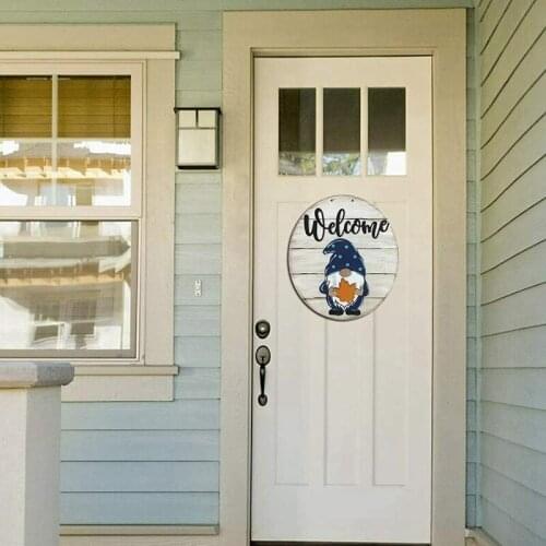 Gnome Door Hanger Welcome Sign Front Hanger Interchangeable All Seasons Decors