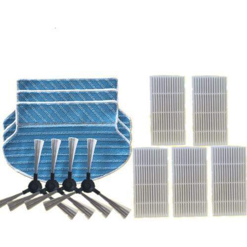 Hepa Filter & Side Brush & Mop Cloth for Kitfort Kt-516 kt516 kt 516 Robotic Vacuum Cleaner Parts Accessories Replacement