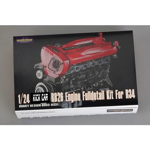 Hobby Design 1/24 Nissn RB26 Engine Full detail Kit For R34 (Resin parts) HD03-0331 Model Car Modifications