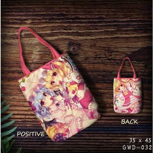 IVYYE TouHou Project Fashion Anime Foldable Canvas Shopping Bag Casual Shoulder Bags Customized Tote Handbag Lady Girls New