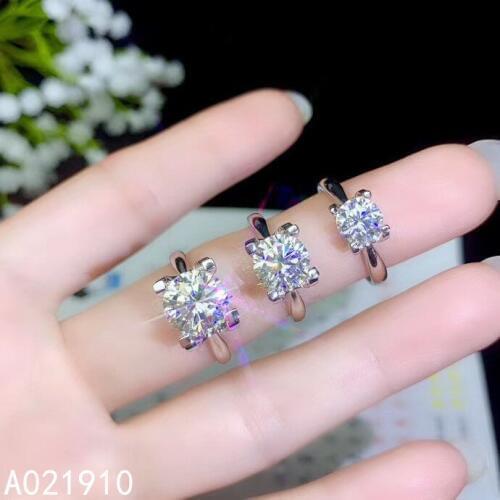KJJEAXCMY boutique jewelry 925 sterling silver inlaid Mosang Diamond gemstone ladies ring support detection classic