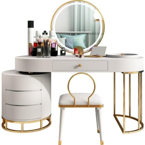 Dresser bedroom modern simple collection cabinet all-in-one table Nordic-style light luxury high-end make-up table