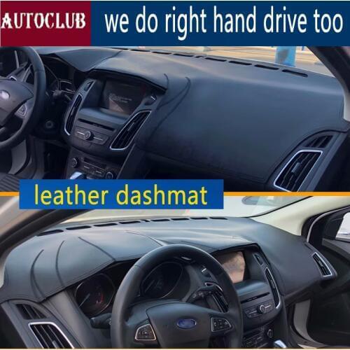 For Ford focus 2012 -2018 Leather Dashmat Dashboard Cover Car Pad Dash Mat SunShade Carpet Cover 2013 2014 2015 2016 2017