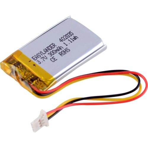 3.7V 250mAh Li Polymer Battery For GPS DVR MP3 Sport camera Driving recorder speaker YI DVR 042035 402035 CP5/21/36