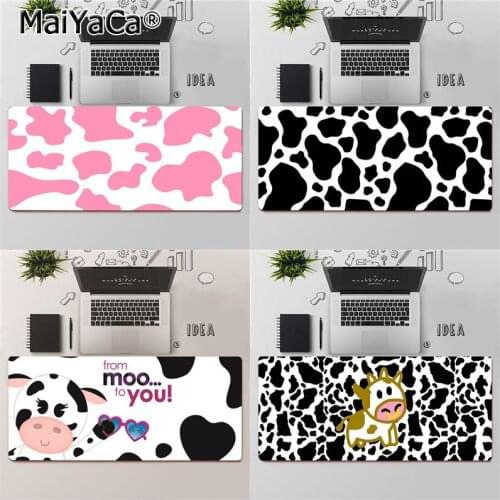 Maiyaca Top Quality Cow spot Customized laptop Gaming mouse pad Free Shipping Large Mouse Pad Keyboards Mat