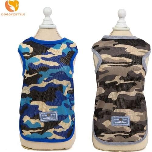 2020 Fashion Pet Clothing Dog Clothes Polyester Dog Vest Poodle Small Dog Cat Clothes Spring Summer Clothes S-XXL