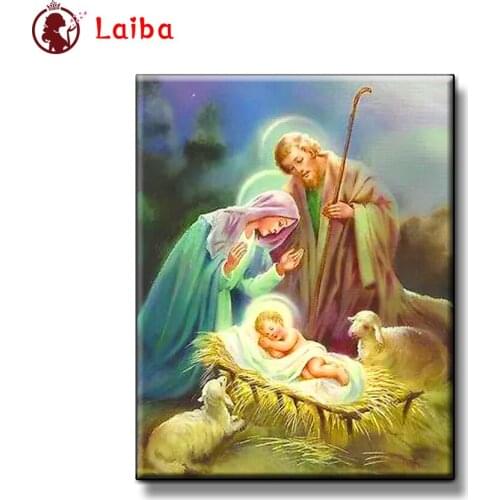 DIY Diamond Painting Virgin Mary and Child Religious Art Diamond Mosaic Full Drill Square Embroidery Cross Stitch Handmade Hobby