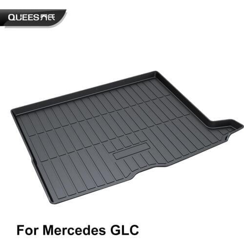 QUEES Custom Fit Cargo Liner Boot Tray Trunk Floor Mat for Mercedes Benz GLC Class x253 c253 2015 2016 2017 2018