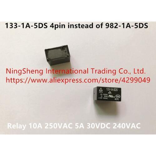Original new 100% import relay 133-1A-5DS 4pin instead of 982-1A-5DS