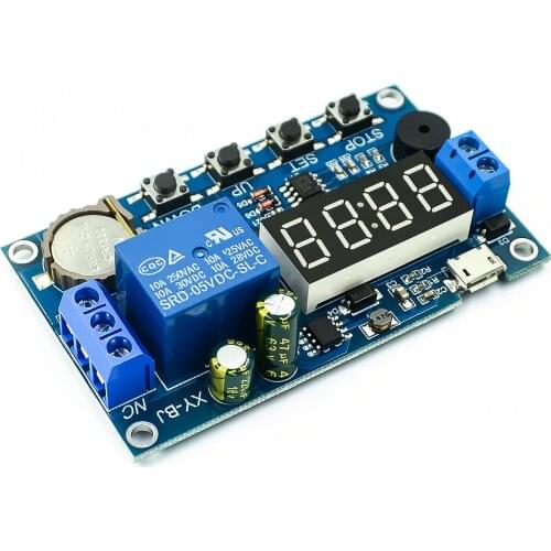 DC 5V Real time Timing Delay Timer Relay Module Switch Control Clock Synchronization Multiple mode control Wiring diagram