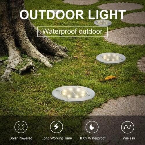 Z50 Solar Garden Lights Lamp Waterproof LED Ground Light Outdoor Garden Decoration Landscape Road Stairs Decking Light Street