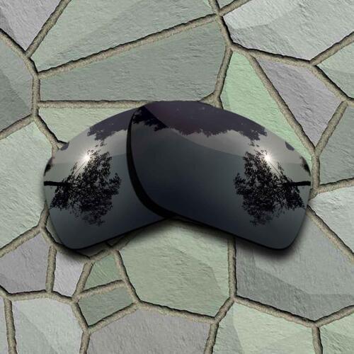 Grey Black Sunglasses Polarized Replacement Lenses for Oakley DOUBLE EDGE