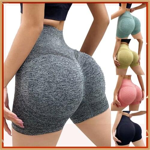 Fitness Shorts Sports High Waist Stretch Peach Hip Yoga Shorts Workout Shorts Leggings Women Summer Athletic Running Shorts