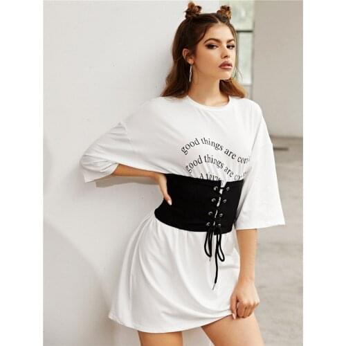 Hirigin Vintage Women Belts Corset Buttons Lace-up Steampunk Harness Stretchy Waistcoat Wide Cincher Buckle Cummerbunds 2021