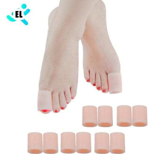 1 Pair Silicone Gel Tube Bandage Finger Toe Protectors Guard for Feet Care insoles
