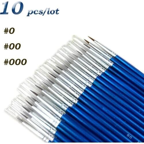 10Pcs/Set Fine Hand-painted Thin Hook Line Marker Pen Drawing Art Pen Paint Brush Art Supplies Nylon Brush Painting Marker Pen