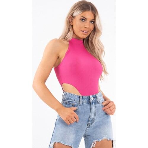 2020 Autumn New Sexy Slim Fit All-match Sleeveless One-piece Hot-selling Womens Clothing Jump Suits for Women