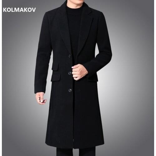 2021 winter men Long style overcoat fashion trench coat ,mens high quality jackets ,Classic wool coat men,plus-size M-5XL FY107