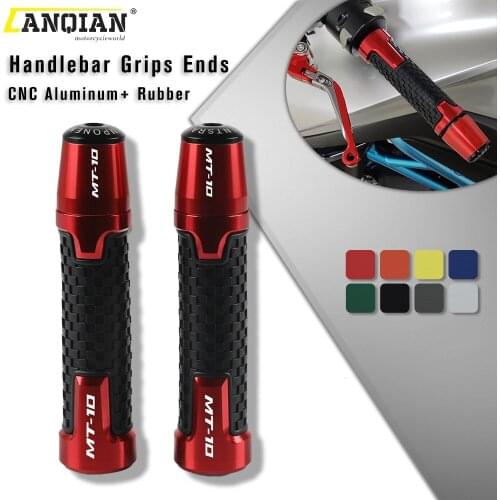 22MM Motorcycle Handlebar Grips Handle Bar Cap End Plugs For YAMAHA MT-10 MT 10 MT10 SP 2016 2017 2018 2019 2020 NIKEN 2018-2020