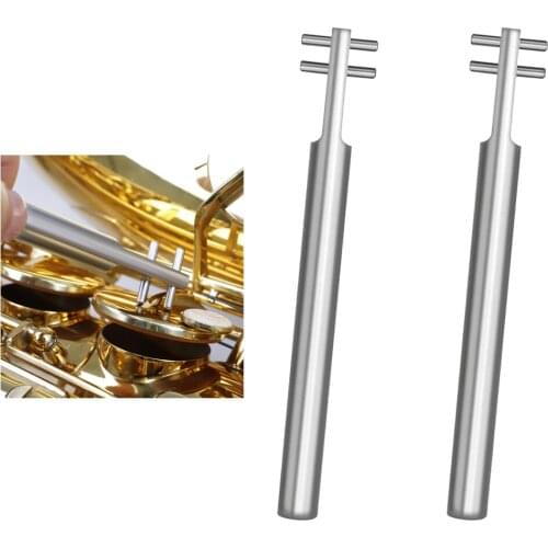 2x Silver Adjusting Saxophone Wrench Key Cover Steel Impact Resistance Spanner Musical Instrument Accessories Convenient