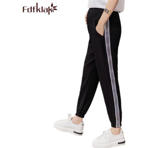 Fdfklak Maternity Clothes Pregnant Women Pants ElegantPregnancy Women Trousers Harem Pants Pregnancy Pant 2018 Spring SummerF342