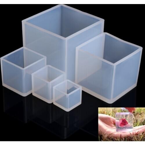 DIY Silicone Pendant Mold Jewelry Making Cube Resin Casting Mould Craft Tool New