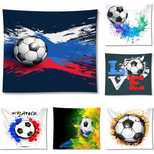 Football Tapestry Bohemian Soccer Wall Hanging Bedspread Dorm Bedroom Home Textiles Decorations