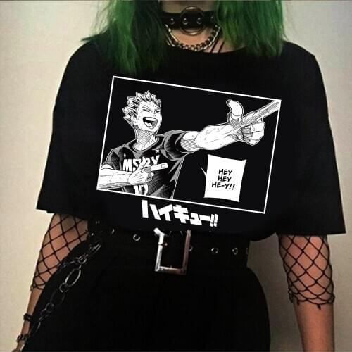 Anime Haikyuu Men T Shirt Kuroo Anime Bokuto Manga Shoyo Volleyball Tee Shirt Short Sleeve Harajuku T-Shirt
