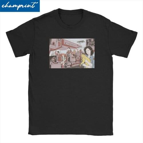 Aboard The Nostromo Men Women T Shirts Horror Halloween Cat T-Shirt 70s Retro Sci Fi Film Vintage Tees Cotton Graphic Clothing