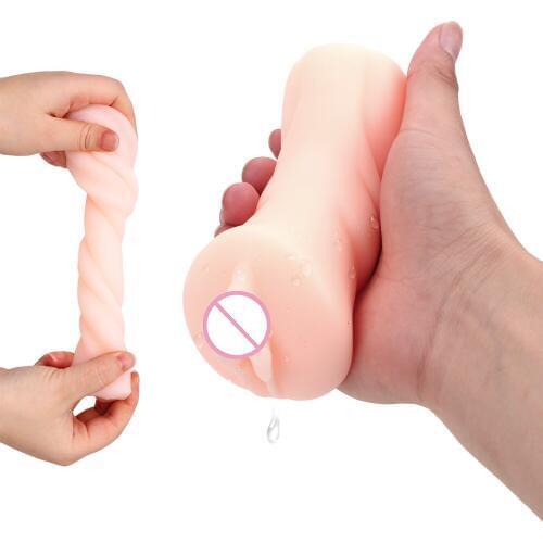 IKOKY Sex Toys for Men Oral Sex Male Aircraft Cup 4D Realistic Vagina Portable Sex Products Male Masturbation Soft Tight Pussy