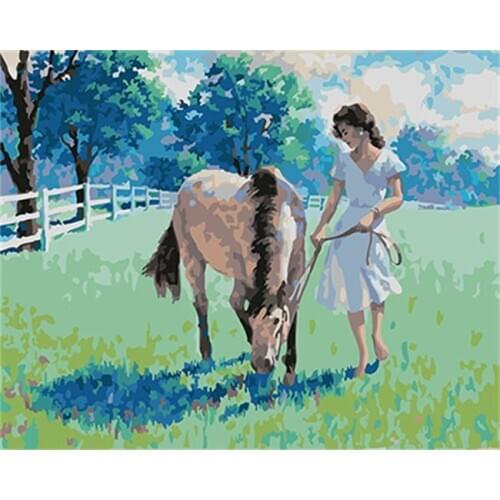 PAINTBOY Framed Pictures Figure Painting DIY Digital Oil Painting By Numbers Painting&Calligraphy Home Decor