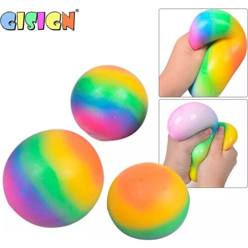 Colorful Vent Ball Needoh Ball Press Decompression Toy Dna BallRelieve Anti Stress Balls Hand Squeeze Fidget Toy Pack For Child