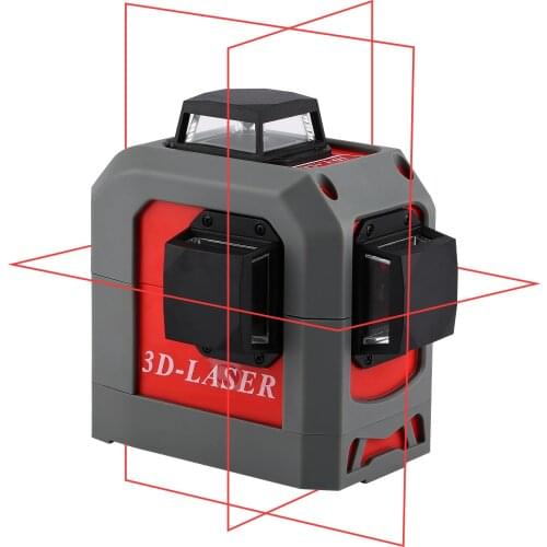 12 Line Level Red Infrared Laser Outdoor Strong Light Leveling 3D Wall Measuring Instrument High Precision Automatic Laser Level