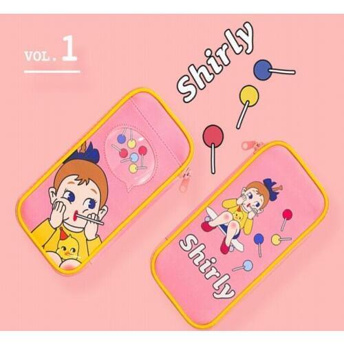 Milkjo Laser Hologram Girls Coin Purse Shinning School Student Pencil Case Kawaii Coin Purses Bentoy Pink Purse Cute Card Bags