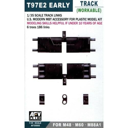 AFV Club AF35005 1/35 WORKABLE T97E2 (Early Type) Track for US M48, M60, M88A1