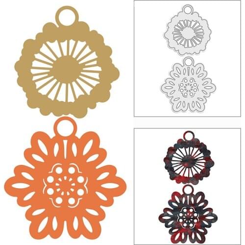New 2021 Snowflake Flower Ornament Metal Cutting Dies for DIY Scrapbooking and Card Making Decorative Embossing Craft No Stamps