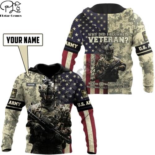 NewFashion Newest USA Eagle Military Army Suits Soldier Veteran Camo Pullover 3DPrint Men/Women Harajuku Funny Casual Hoodies 23