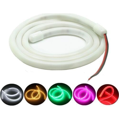 New Colorful Waterproof Shopping Mall Shop Sign Decoration Flexible 12V 120leds/m Lamp Beads DIY Modeling Round Neon Light Strip
