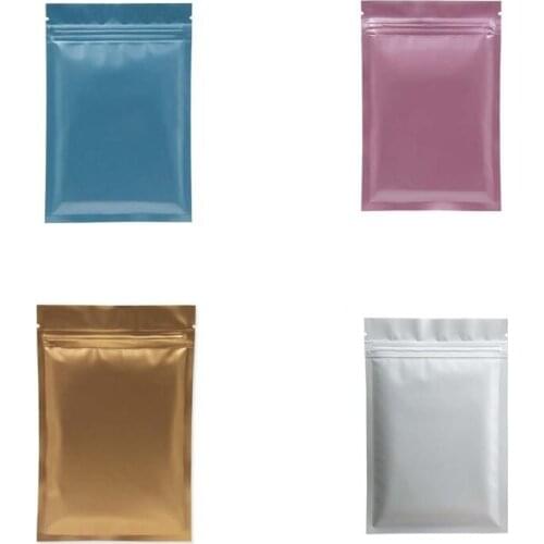 7*10 cm plastic bag Mylar Aluminum Foil Zipper Bag for Long Term food storage and collectibles protection two side colored