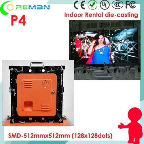 Free shipping Ceiling hanging single side double sided led video panel p4 lightweight led display cabinet haing beam haing bar